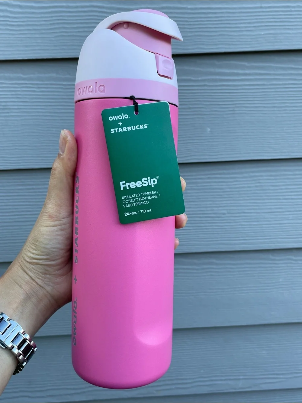Starbucks x Owala FreeSip Insulated Tumbler 2026 Pink Limited Edition 24oz - New - Picture 3 of 10